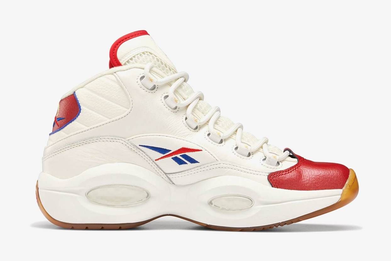 【スニダンで購入可】8/20発売 REEBOK QUESTION MID "CHALK/VECTOR RED/VECTOR BLUE"  抽選/定価/販売店舗まとめ 2枚目
