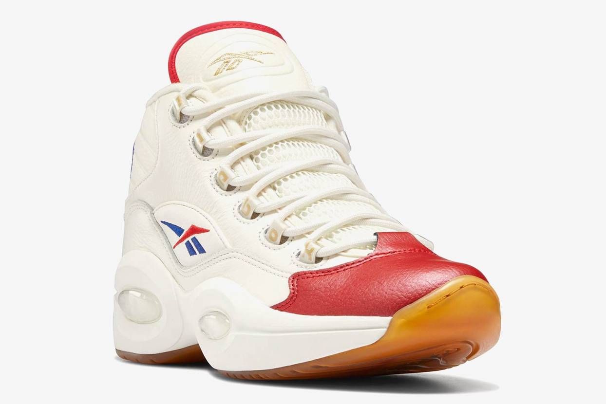 【スニダンで購入可】8/20発売 REEBOK QUESTION MID "CHALK/VECTOR RED/VECTOR BLUE"  抽選/定価/販売店舗まとめ 3枚目