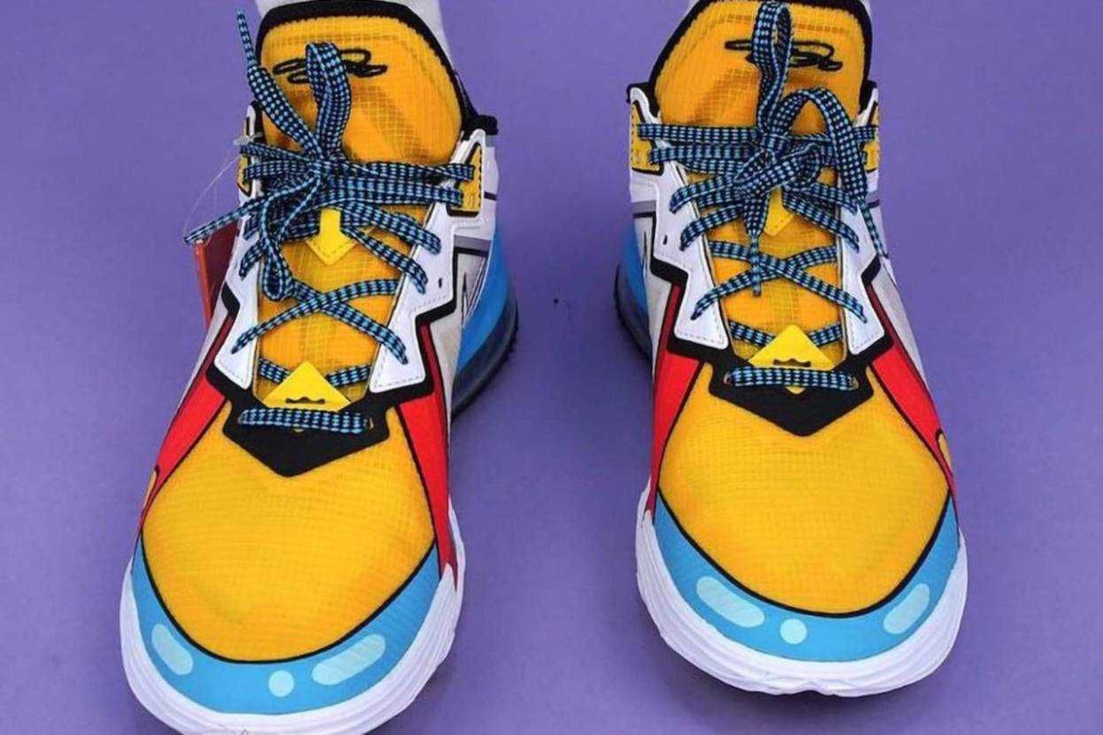 【スニダンで購入可】9/1発売 NIKE LEBRON 18 LOW "CARTOON ART" 抽選/定価/販売店舗まとめ 4枚目