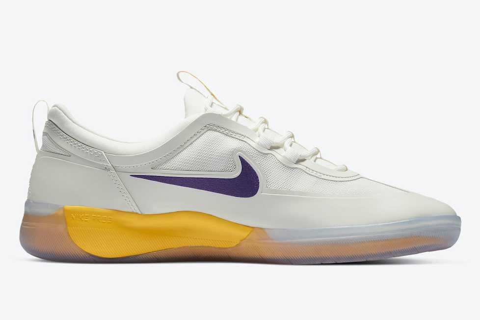 【スニダンで購入可】8/27発売 NBA × NIKE SB NYJAH FREE 2 "LAKERS" 抽選/定価/販売店舗まとめ 4枚目