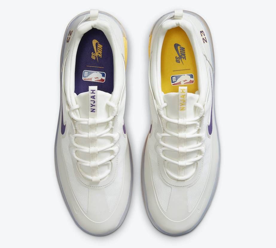 【スニダンで購入可】8/27発売 NBA × NIKE SB NYJAH FREE 2 "LAKERS" 抽選/定価/販売店舗まとめ 5枚目