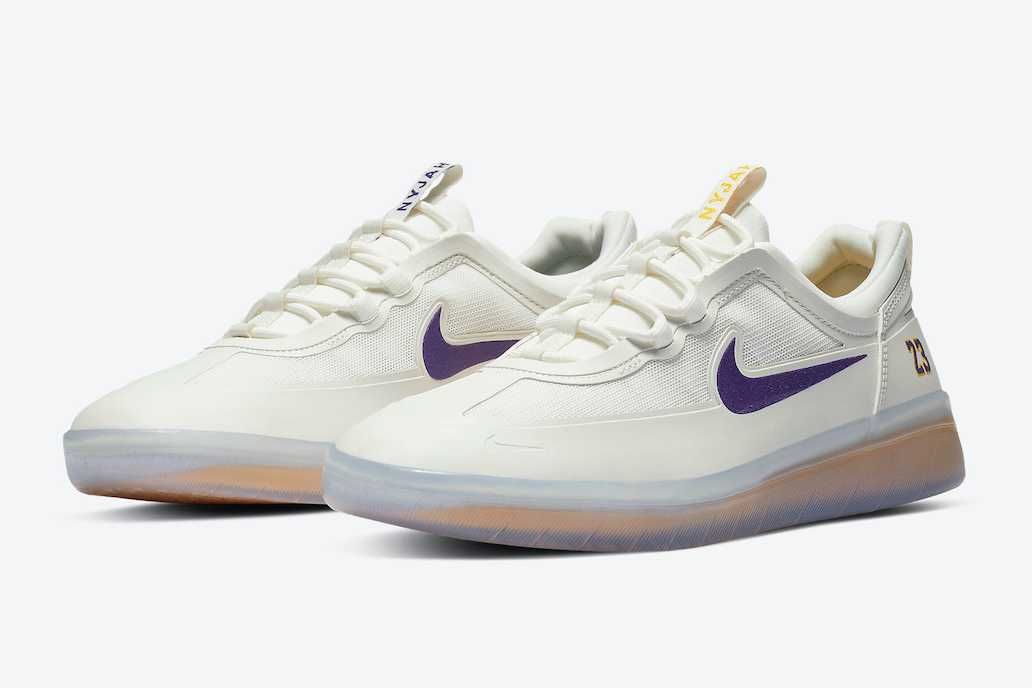 【スニダンで購入可】8/27発売 NBA × NIKE SB NYJAH FREE 2 "LAKERS" 抽選/定価/販売店舗まとめ 2枚目