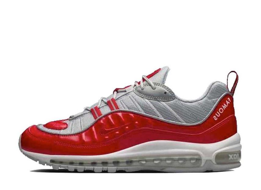 Supreme Nike Air Max 98 Varsity Red Reflect Silver