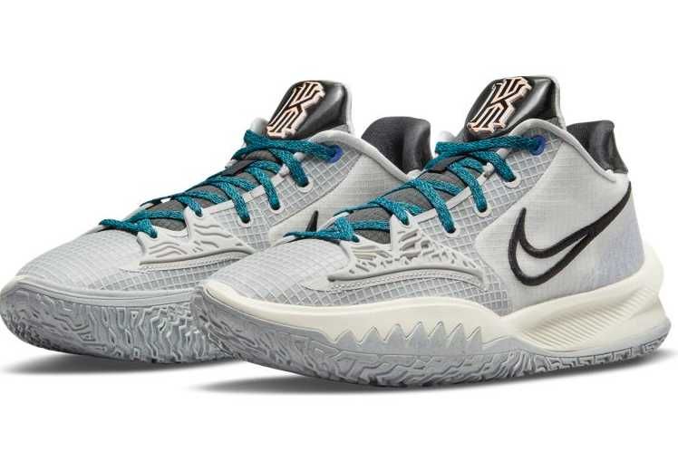 【スニダンで購入可】9/1発売 NIKE KYRIE LOW 4 "GLEY FOG/BLACK/SAPPHIRE" 抽選/定価/販売店舗まとめ 2枚目
