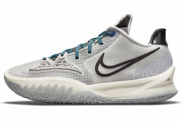 【スニダンで購入可】9/1発売 NIKE KYRIE LOW 4 "GLEY FOG/BLACK/SAPPHIRE" 抽選/定価/販売店舗まとめ 3枚目