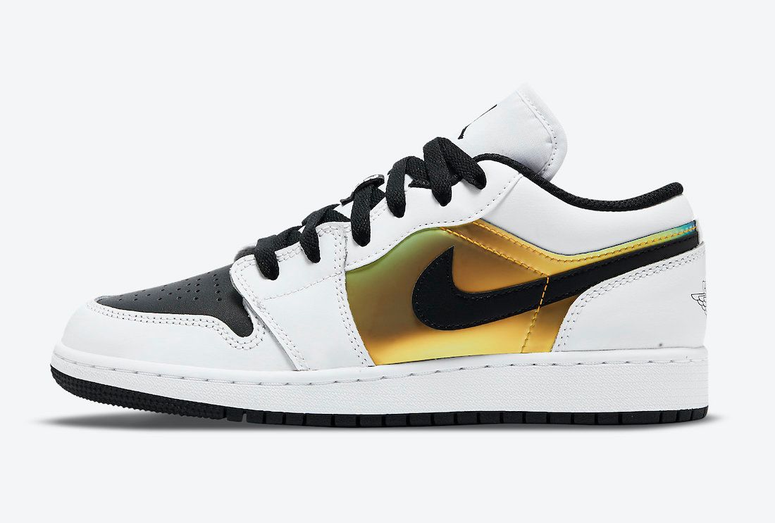 【リーク】海外2021年発売 NIKE GS AIR JORDAN 1 LOW SE "WHITE/BLACK/METALLIC GOLD" 抽選/定価/販売店舗まとめ 2枚目