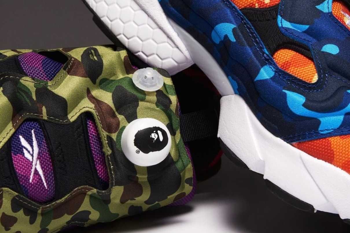 【スニダンで購入可】1/15・1/21発売  BAPE × Reebok  Club C 85 & Instapump Fury OG 抽選/定価/販売店舗まとめ 9枚目