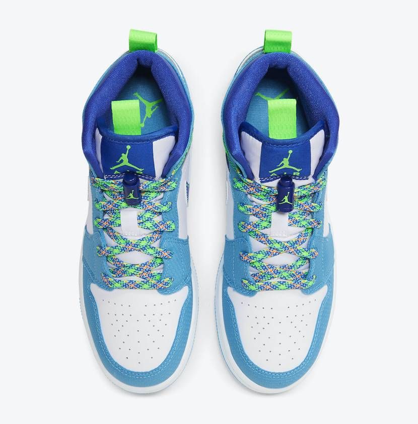 【リーク】2021年発売 NIKE GS AIR JORDAN 1 MID "BLUE/WHITE" 抽選/定価/販売店舗まとめ 5枚目