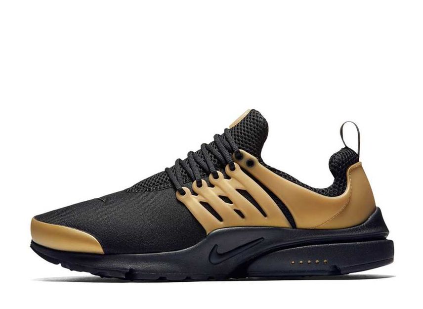 Nike air presto black 2025 and gold