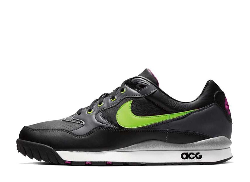 ナイキ エアワイルドウッド ACG "エレクトリック グリーン ブラック ハイパー ヴァイオレット"