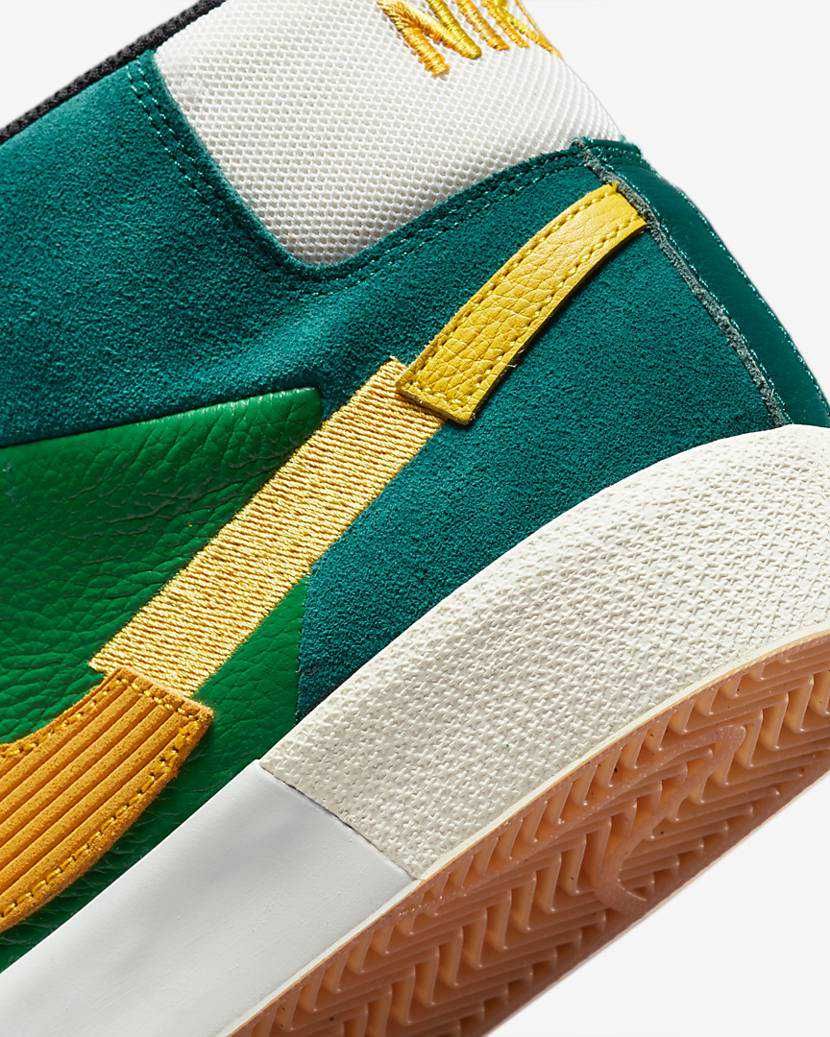 【販売リンクあり】9/9発売 NIKE SB ZOOM BLAZER MID PREMIUM "ALOE VERDE/GOLD" 抽選/定価/販売店舗まとめ 8枚目