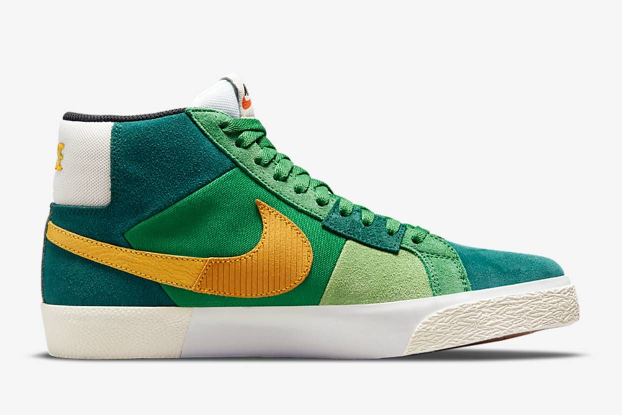 【販売リンクあり】9/9発売 NIKE SB ZOOM BLAZER MID PREMIUM "ALOE VERDE/GOLD" 抽選/定価/販売店舗まとめ 5枚目