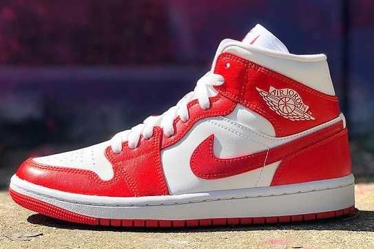 【スニダンで購入可】9/13発売 NIKE WMNS AIR JORDAN 1 MID "WHITE/ORANGE" 抽選/定価/販売店舗まとめ 6枚目