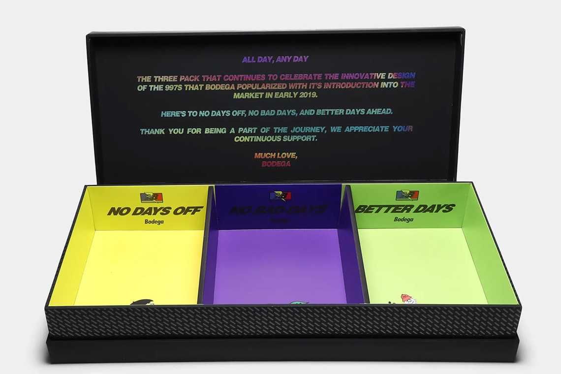 【リーク】海外9/7発売 BODEGA x NEW BALANCE 997S "TRILOGY" PACK 抽選/定価/販売店舗まとめ 4枚目