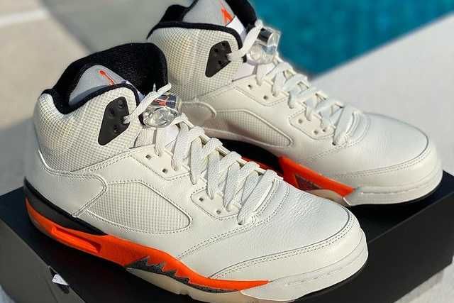 【スニダンで購入可】9/25発売 Nike Air Jordan 5 "Orange Blaze" 抽選/定価/販売店舗まとめ 3枚目