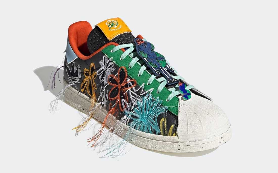 【スニダンで購入可】10/28発売 Sean Wotherspoon × adidas originals Superstar Super Earth "Black" 抽選/定価/販売店舗まとめ 14枚目