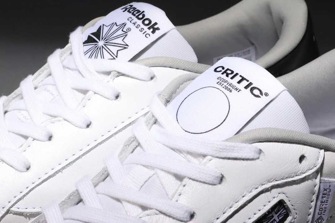 【スニダンで購入可】9/15発売 CRITIC × REEBOK CLUB C 85 GTX "WHITE" 抽選/定価/販売店舗まとめ 3枚目
