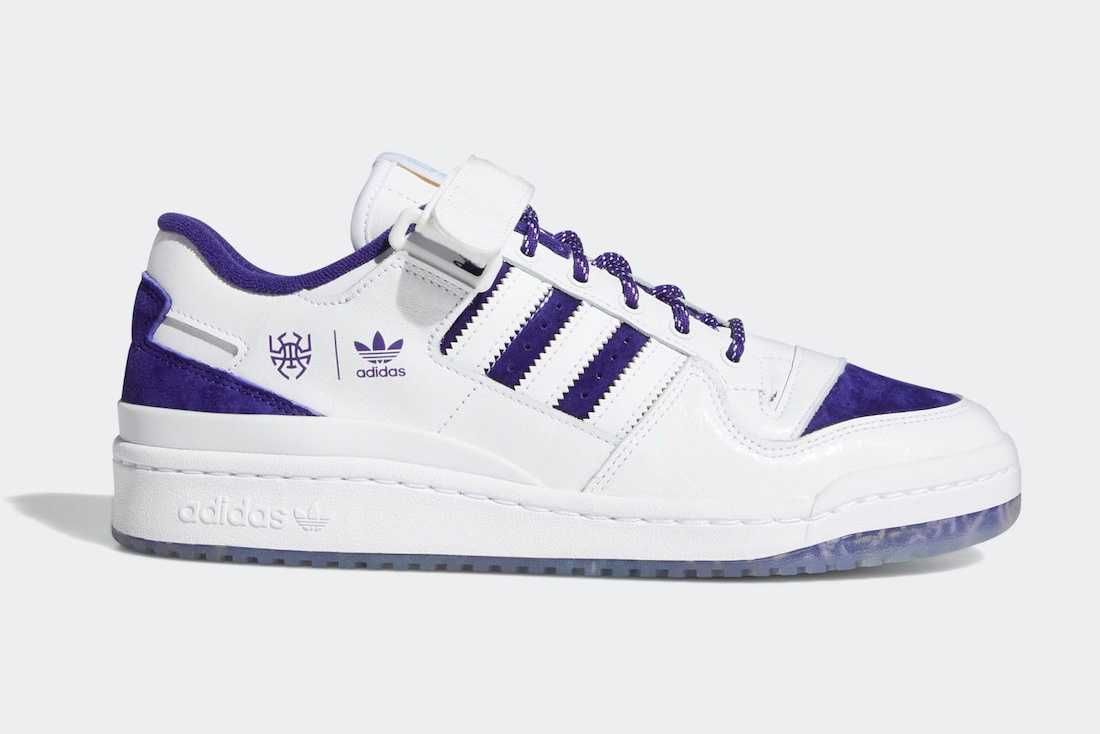 【スニダンで購入可】9/18発売 DONOVAN MITCHEL × ADIDAS ORIGINALS FORUM LOW "WHITE/COLLEGIATE PURPLE/HALO MINT" 抽選/定価/販売店舗まとめ 2枚目