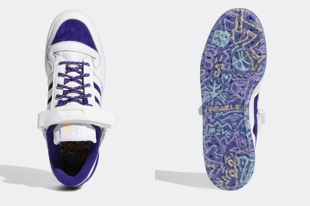【スニダンで購入可】9/18発売 DONOVAN MITCHEL × ADIDAS ORIGINALS FORUM LOW "WHITE/COLLEGIATE PURPLE/HALO MINT" 抽選/定価/販売店舗まとめ 4枚目