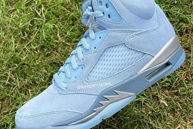 【スニダンで購入可】10/7発売 Nike WMNS Air Jordan 5 Retro "Blue Bird" 抽選/定価/販売店舗まとめ 10枚目