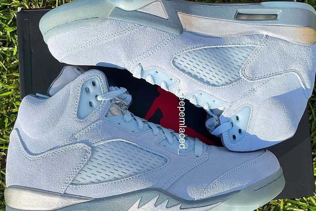 【スニダンで購入可】10/7発売 Nike WMNS Air Jordan 5 Retro "Blue Bird" 抽選/定価/販売店舗まとめ 11枚目