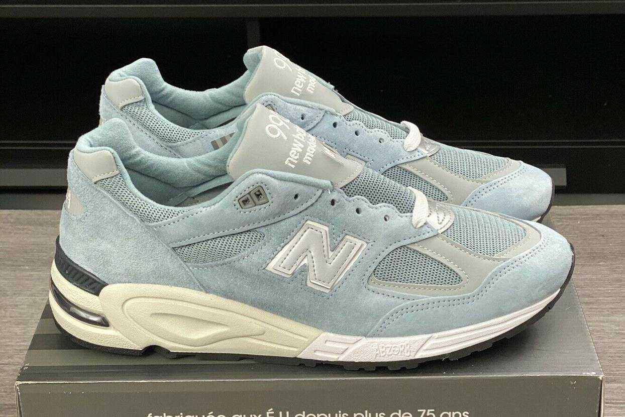 【リーク】2021年発売 KITH × New Balance 990V2 "Storm Blue" 抽選/定価/販売店舗まとめ 3枚目