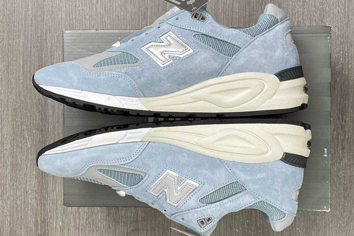 【リーク】2021年発売 KITH × New Balance 990V2 "Storm Blue" 抽選/定価/販売店舗まとめ 5枚目