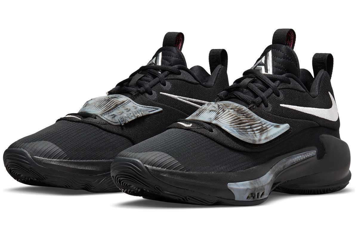 【スニダンで購入可】10/1発売 Nike Zoom Freak 3 "Black/Wolf Grey"抽選/定価/販売店舗まとめ 3枚目