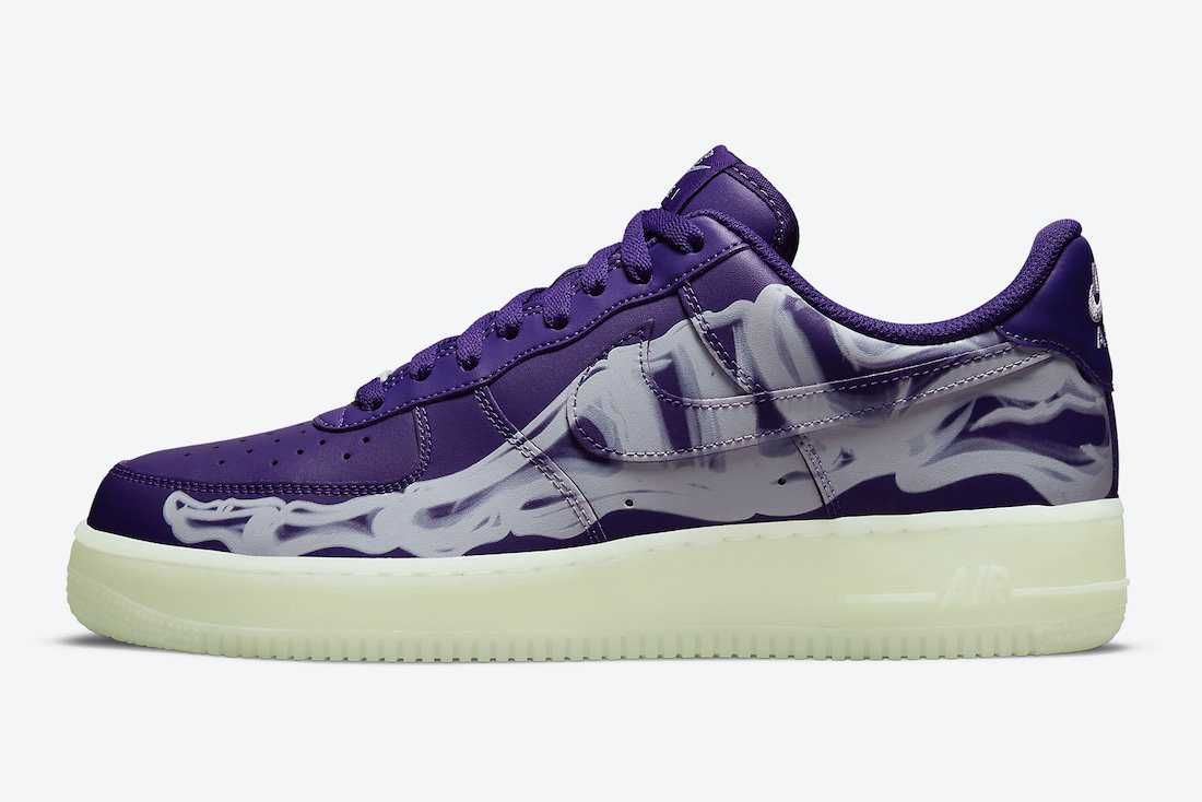 【スニダンで購入可】12/23発売 Nike Air Force 1 "Purple Skeleton" 抽選/定価/販売店舗まとめ 5枚目