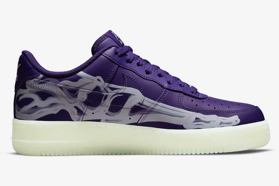 【スニダンで購入可】12/23発売 Nike Air Force 1 "Purple Skeleton" 抽選/定価/販売店舗まとめ 7枚目