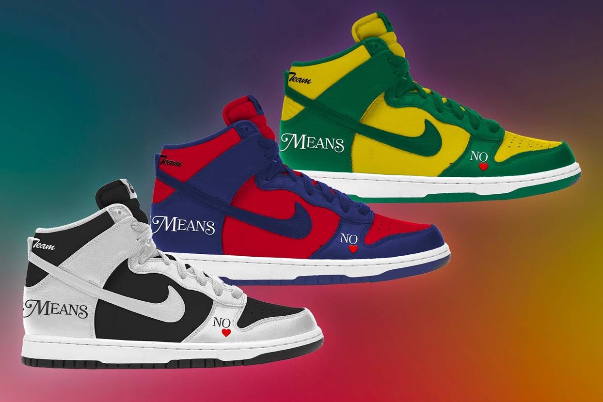 【スニダンで購入可】3/5発売 Supreme × Nike SB Dunk High "BY ANY MEANS" 3colors 抽選/定価/販売店舗まとめ  36枚目