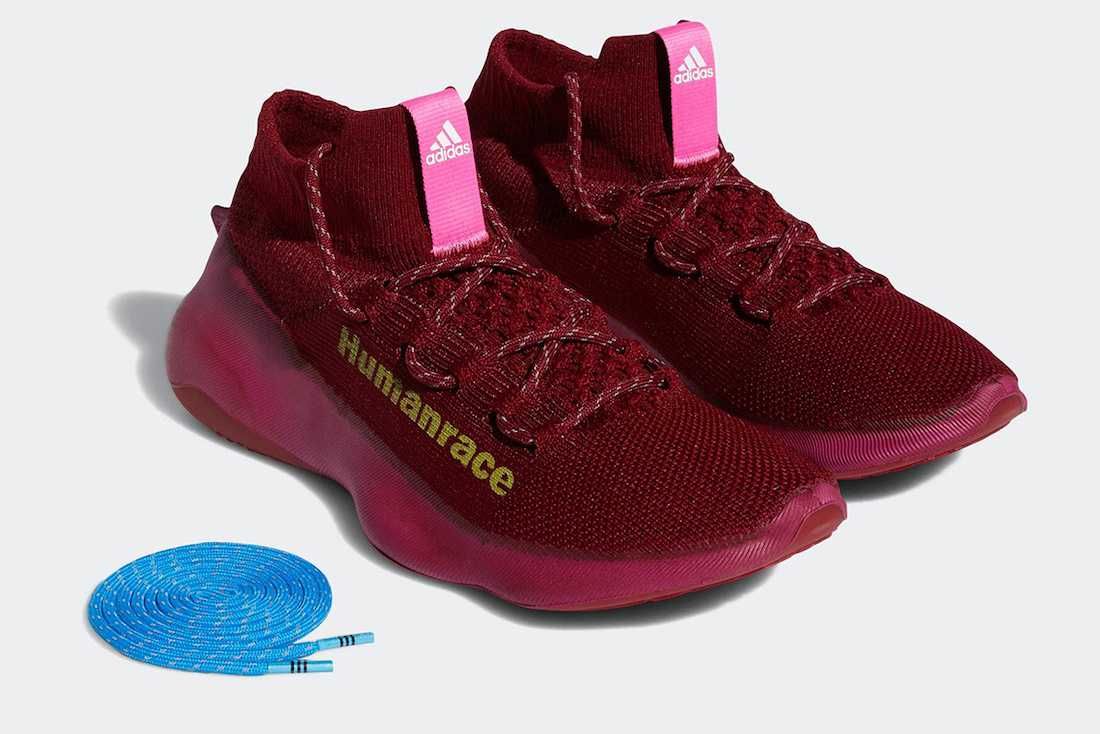 【スニダンで購入可】10/9発売 Pharrell Williams × adidas Humanrace Sichona "Burgundy" 抽選/定価/販売店舗まとめ 3枚目
