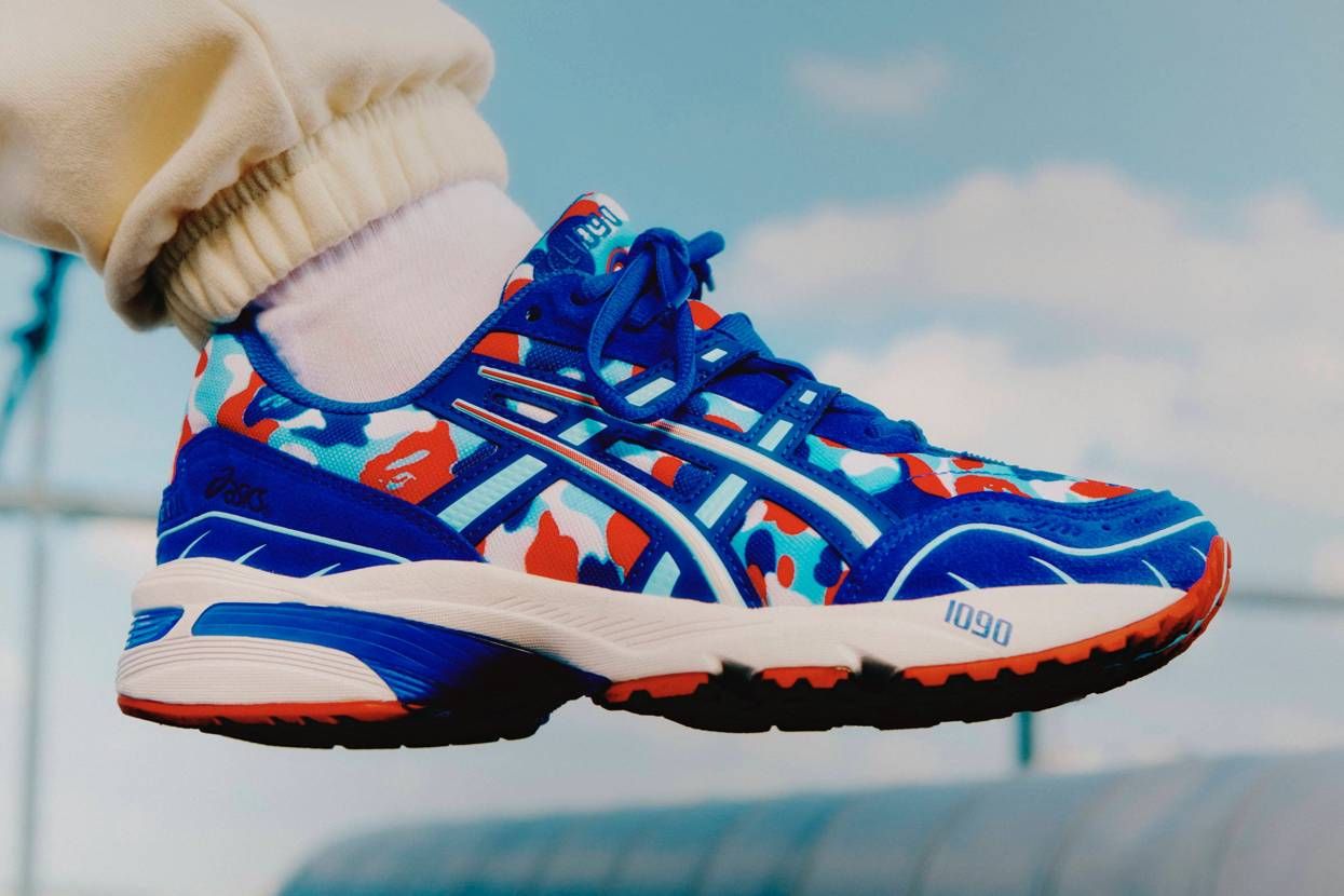 【スニダンで購入可】10/2発売 Bape® × asics GEL-1090 "France Camo"抽選/定価/販売店舗まとめ 3枚目