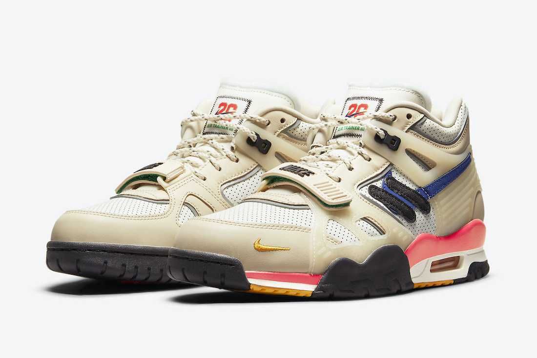 【リーク】海外10/8発売 Saquon Barkley × Nike Air Trainer 3 "Pearl White Neptune Green"抽選/定価/販売店舗まとめ 4枚目