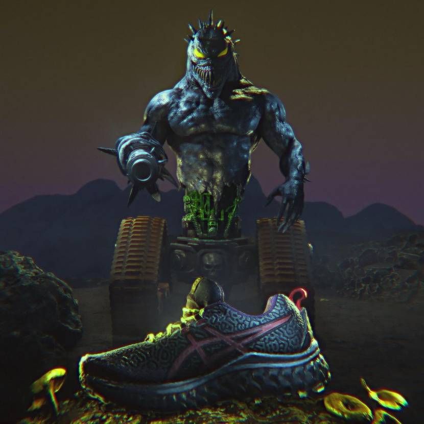 【販売リンクあり】10/12・30発売 Brain Dead × Asics Trabuco Max "Organic Chaos Design" 抽選/定価/販売店舗まとめ 11枚目