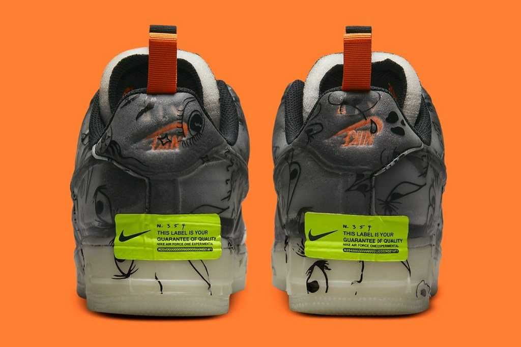 【スニダンで購入可】10/21発売 Nike Air Force 1 Low Experimental "Halloween" 抽選/定価/販売店舗まとめ 6枚目