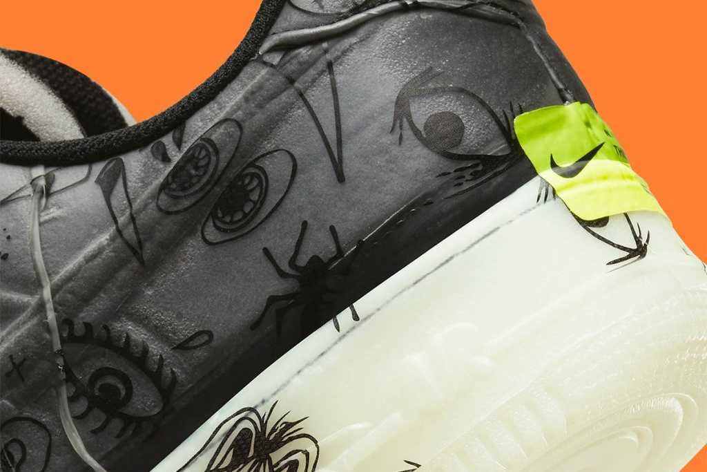 【スニダンで購入可】10/21発売 Nike Air Force 1 Low Experimental "Halloween" 抽選/定価/販売店舗まとめ 9枚目