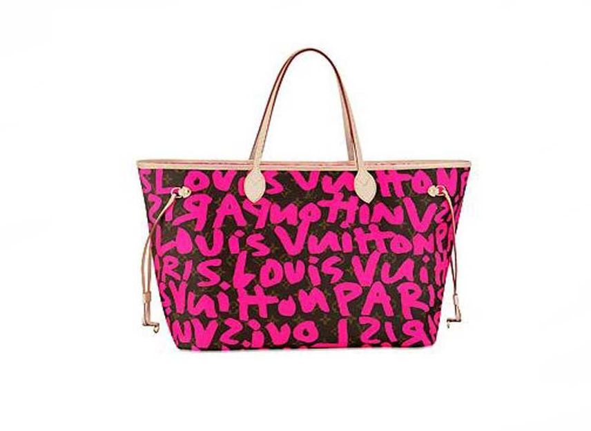 Louis Vuitton Neverfull GM Monogram Graffiti Stephen Sprouse Collection Fuchsia SNKRDUNK