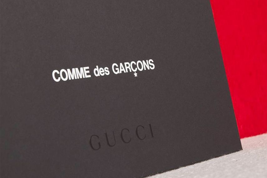 GUCCI × Comme des garcons 100周年記念コラボレーションアイテム