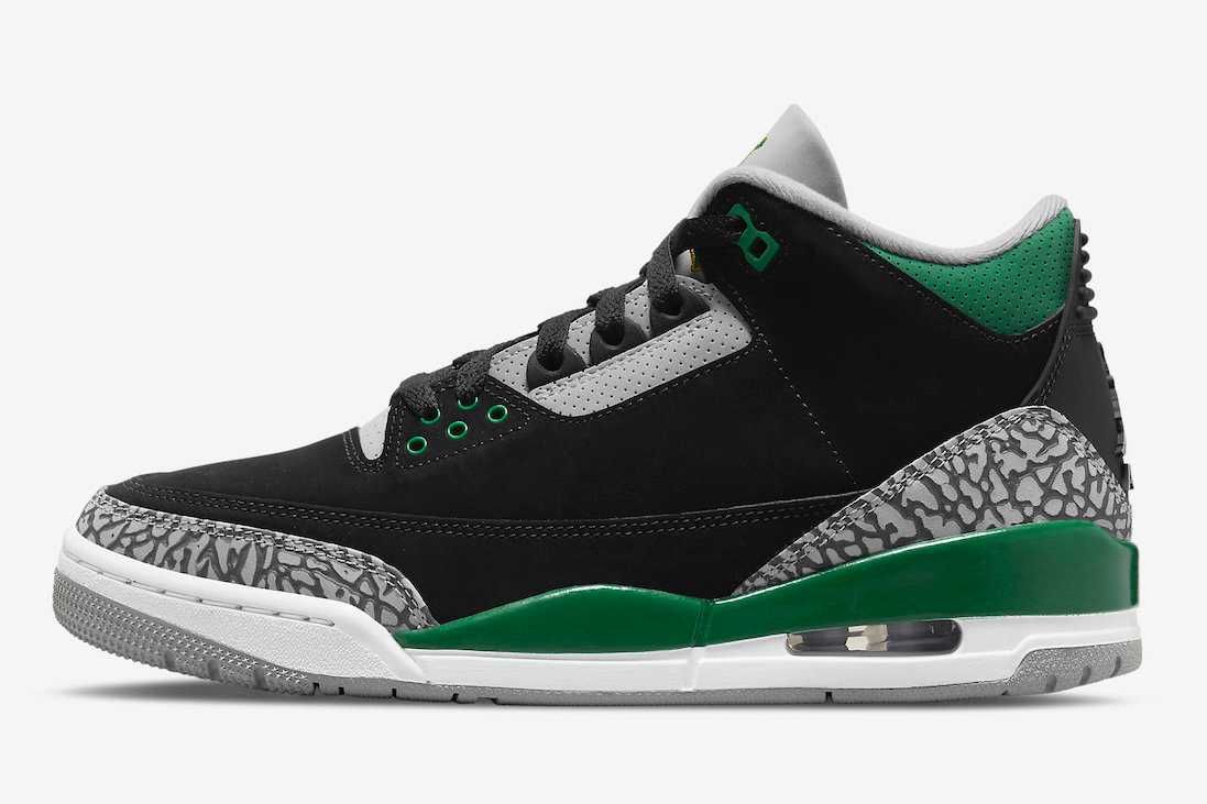 【スニダンで購入可】11/13発売 Nike Air Jordan 3 "Pine Green" 抽選/定価/販売店舗まとめ 7枚目