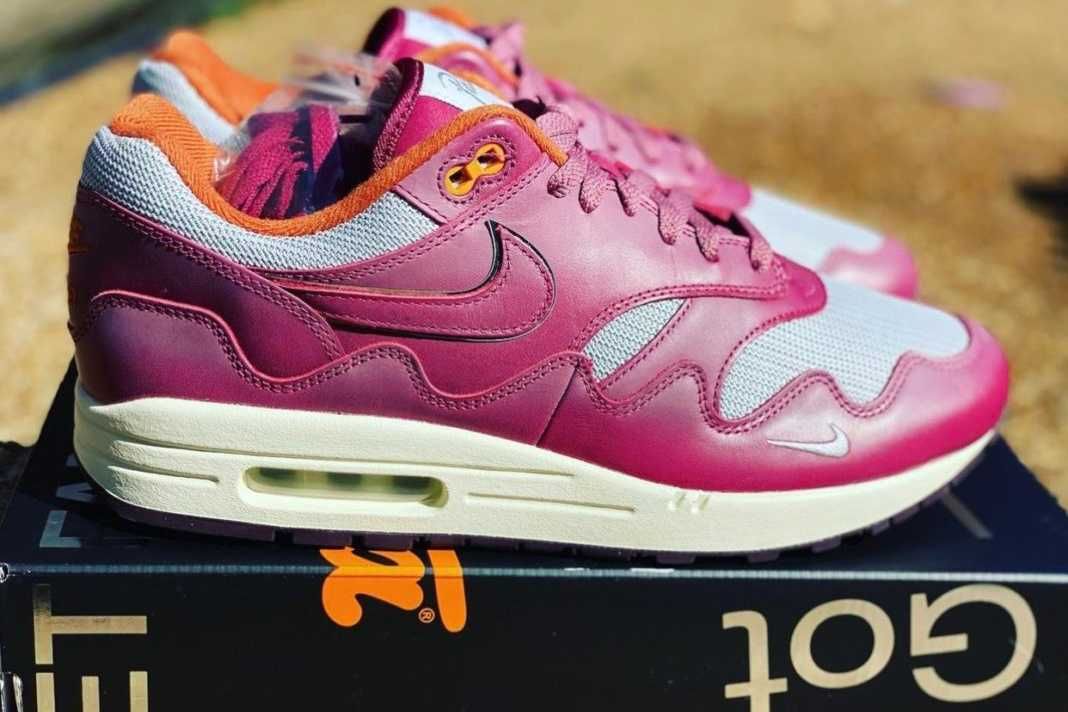 【スニダンで購入可】11/25発売 Patta x Nike Air Max 1 "Night Maroon" 抽選/定価/販売店舗まとめ 6枚目
