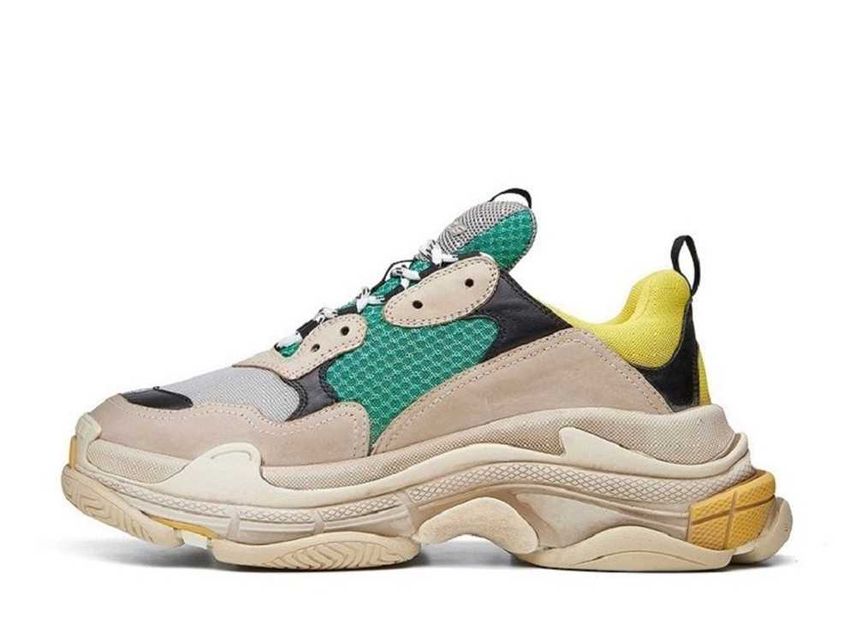 Balenciaga triple s shop beige green yellow