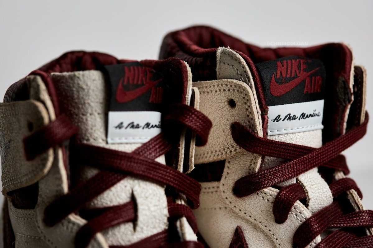【スニダンで購入可】12/4発売 A Ma Maniére × Nike Air Jordan 1 Retro High OG "Sail and Burgundy" 抽選/定価/販売店舗まとめ 18枚目