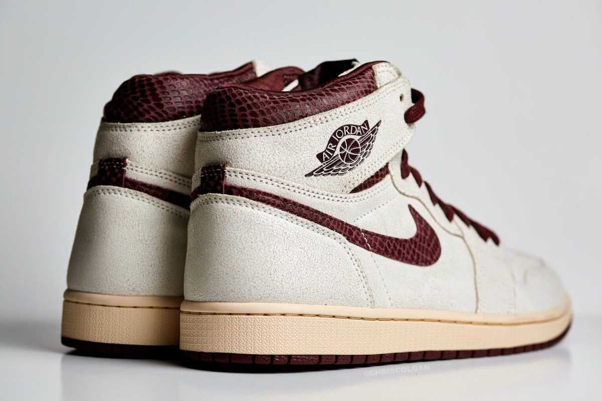 【スニダンで購入可】12/4発売 A Ma Maniére × Nike Air Jordan 1 Retro High OG "Sail and Burgundy" 抽選/定価/販売店舗まとめ 17枚目