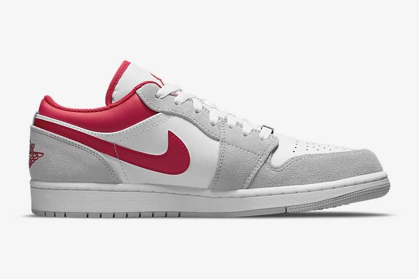 【スニダンで購入可】11/1発売 Nike Air Jordan 1 Low SE "White Grey Red" 抽選/定価/販売店舗まとめ 5枚目