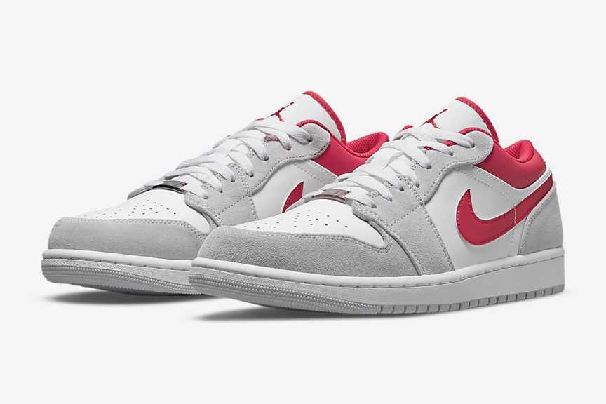 【スニダンで購入可】11/1発売 Nike Air Jordan 1 Low SE "White Grey Red" 抽選/定価/販売店舗まとめ 3枚目