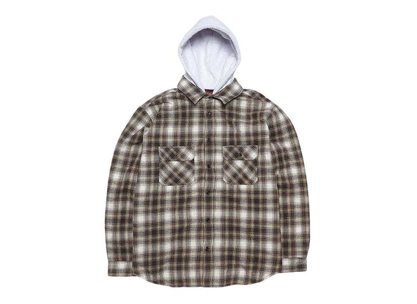 Supreme top hooded flannel