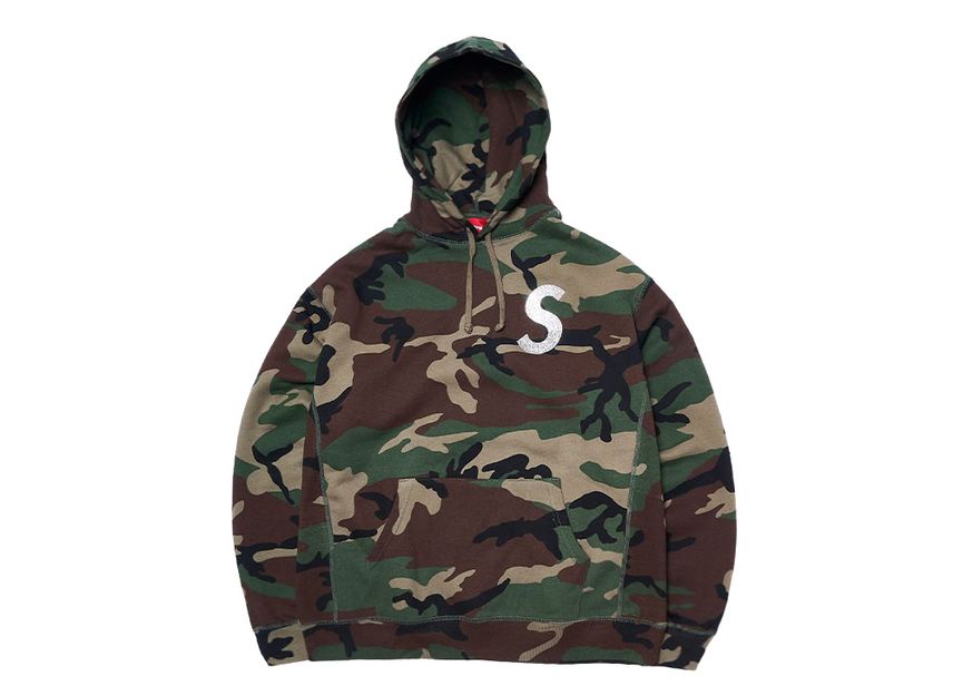 Supreme Swarovski S Logo Hooded Sweatshirt