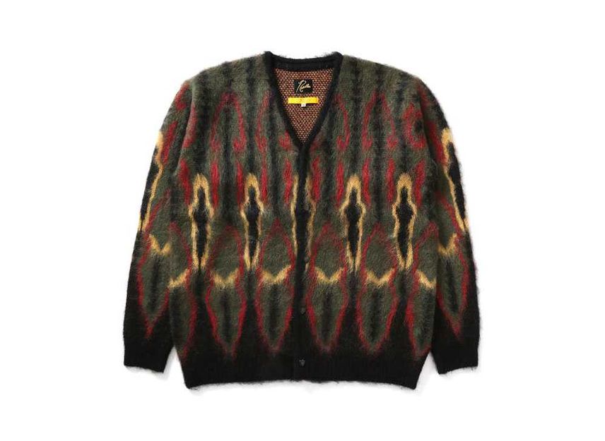 Union × Needles Mohair Cardigan Black - www.lanecert.com