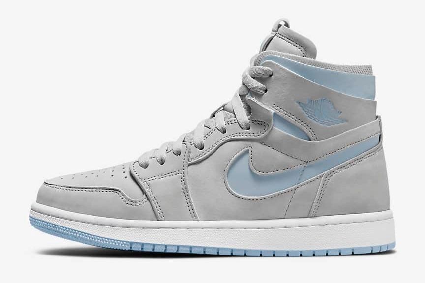 【販売リンクあり】11/6発売 Nike WMNS Air Jordan 1 Zoom Air CMFT "Grey Fog/White/Celestine Blue" 抽選/定価/販売店舗まとめ 2枚目